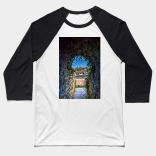 Whitby Abbey, Through The Keyhole Tunnel Baseball T-Shirt